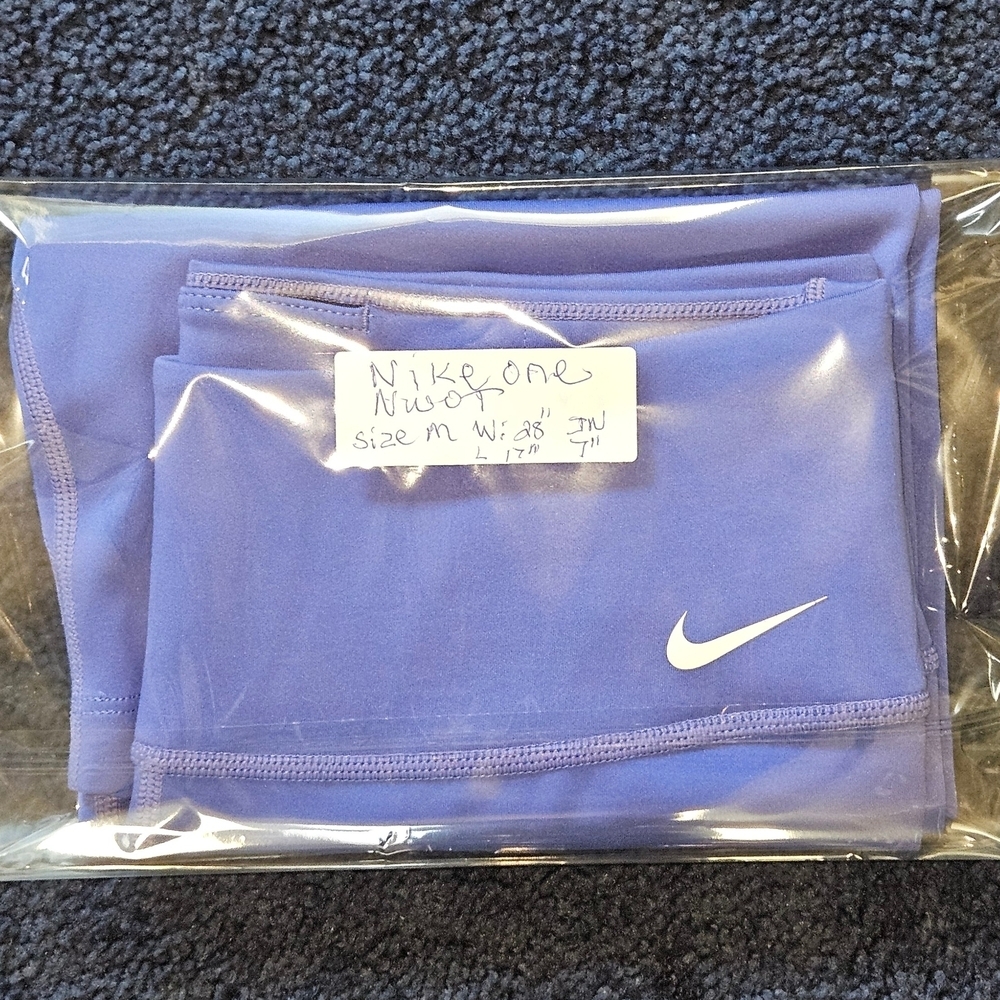 NIKEONE Women's New Mid-Rise 7" Bike Short. Lapis Blue Color Size M - Picture 14 of 16